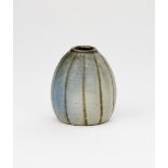 A Martin Brothers stoneware gourd vase by Edwin and Walter Martin, dated 1910, shouldered form, with