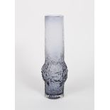 A rare Whitefriars Lilac glass vase designed by Geoffrey Baxter, swollen cylindrical form with