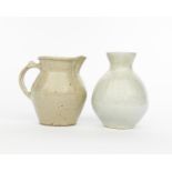 ‡Bernard Leach CBE (1887-1979) a Leach Pottery porcelain vase, ovoid with flaring neck, the body