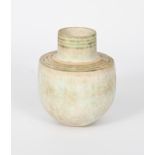 ‡John Ward (born 1938) hand-built stoneware vase, shouldered form with cylindrical neck, mottled