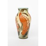 Carp a Dennis China Works limited edition vase designed by Sally Tuffin, dated 2001, shouldered form