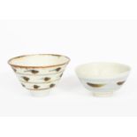 ‡David Leach OBE (1911-2005) a Lowerdown Pottery porcelain bowl, flaring form, painted with