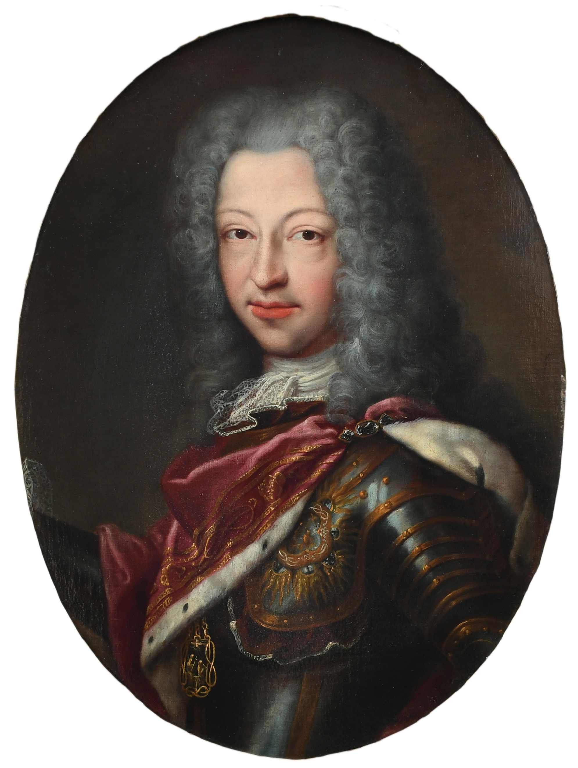 CENTRAL EUROPEAN SCHOOL 18TH CENTURY Portrait of a gentleman, half-length, wearing armour and a - Bild 3 aus 19