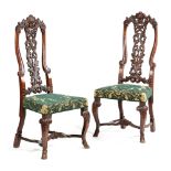 A PAIR OF ANGLO-DUTCH WALNUT SIDE CHAIRS AFTER DANIEL MAROT, LATE 17TH / EARLY 18TH CENTURY each