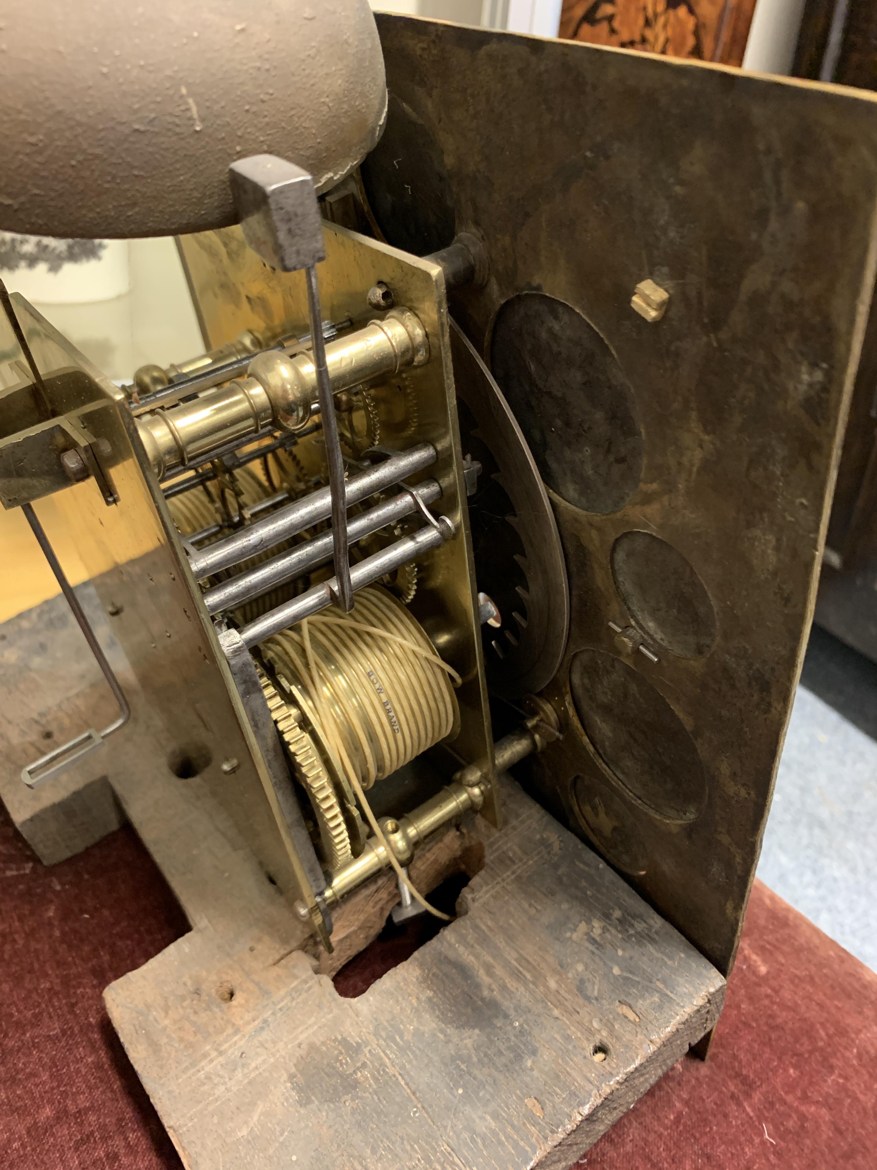 A WILLIAM AND MARY WALNUT AND MARQUETRY LONGCASE CLOCK BY THOMAS BRIDGE LONDON, C.1700 the brass - Image 17 of 30