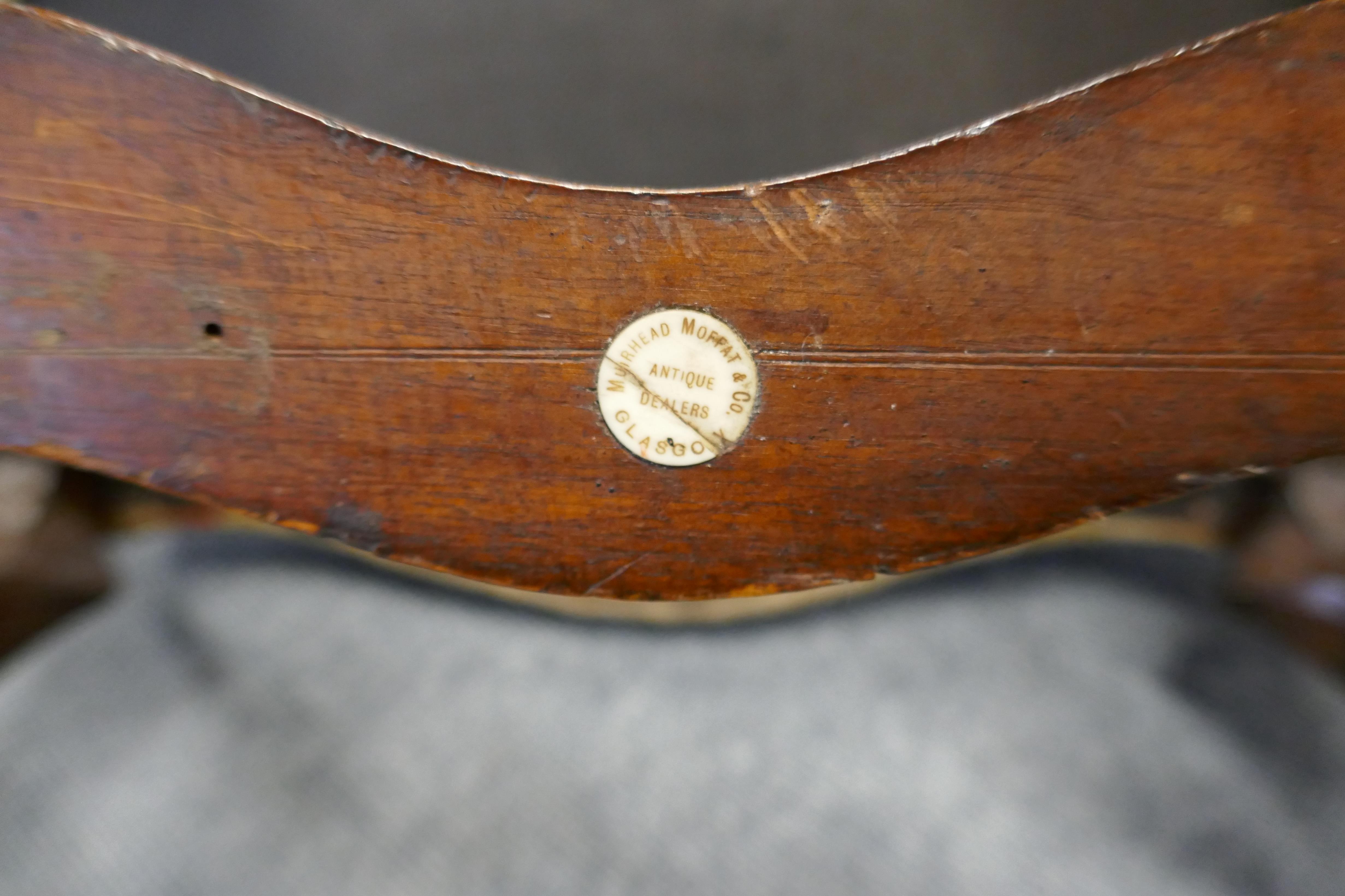 AN ITALIAN WALNUT OPEN ARMCHAIR 18TH CENTURY in Rococo style, with a pierced splat and a floral - Image 6 of 10