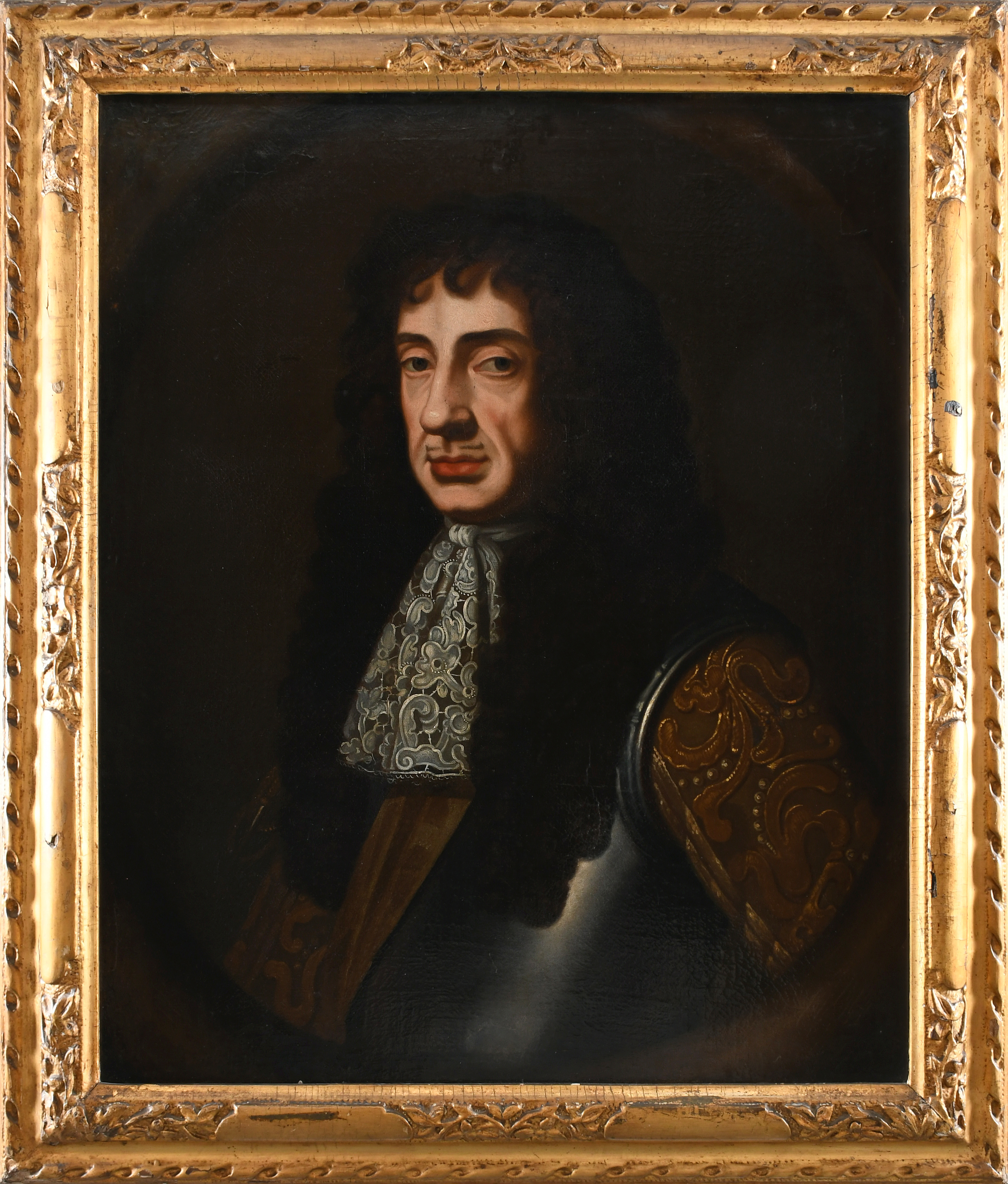 AFTER SIR PETER LELY (1618-1680) Portrait of Charles II (1630-1685), half-length, wearing an - Bild 2 aus 19