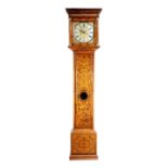 A WALNUT AND MARQUETRY LONGCASE CLOCK BY WILLIAM SALISBURY LONDON, EARLY 18TH CENTURY the brass