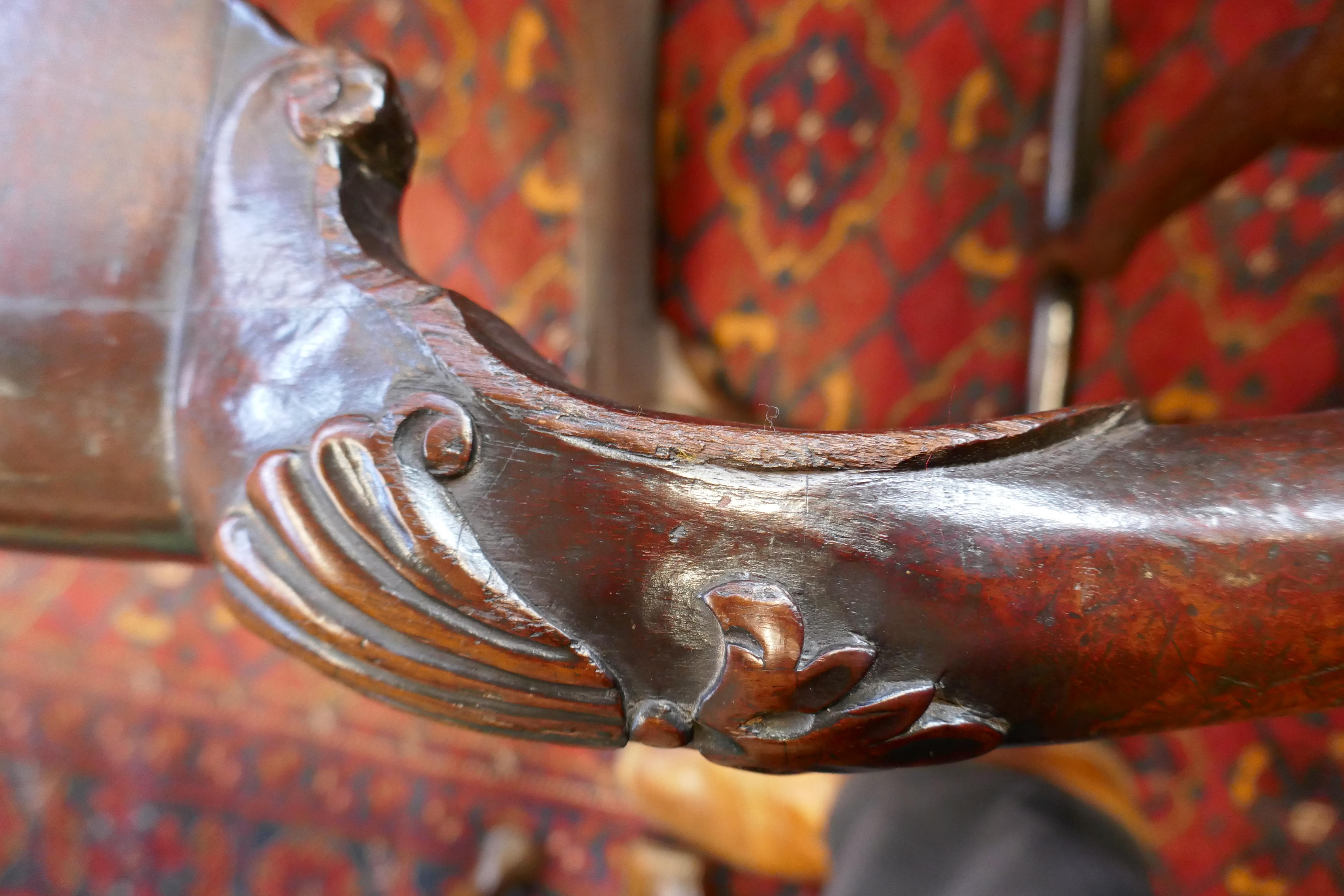 A PAIR OF GEORGE II MAHOGANY SIDE CHAIRS C.1740 each with a vase shaped solid splat back above a - Image 6 of 9