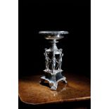 A GEORGE IV SILVER EPERGNE / CENTREPIECE BY PAUL STORR LONDON 1820 modelled with three classical