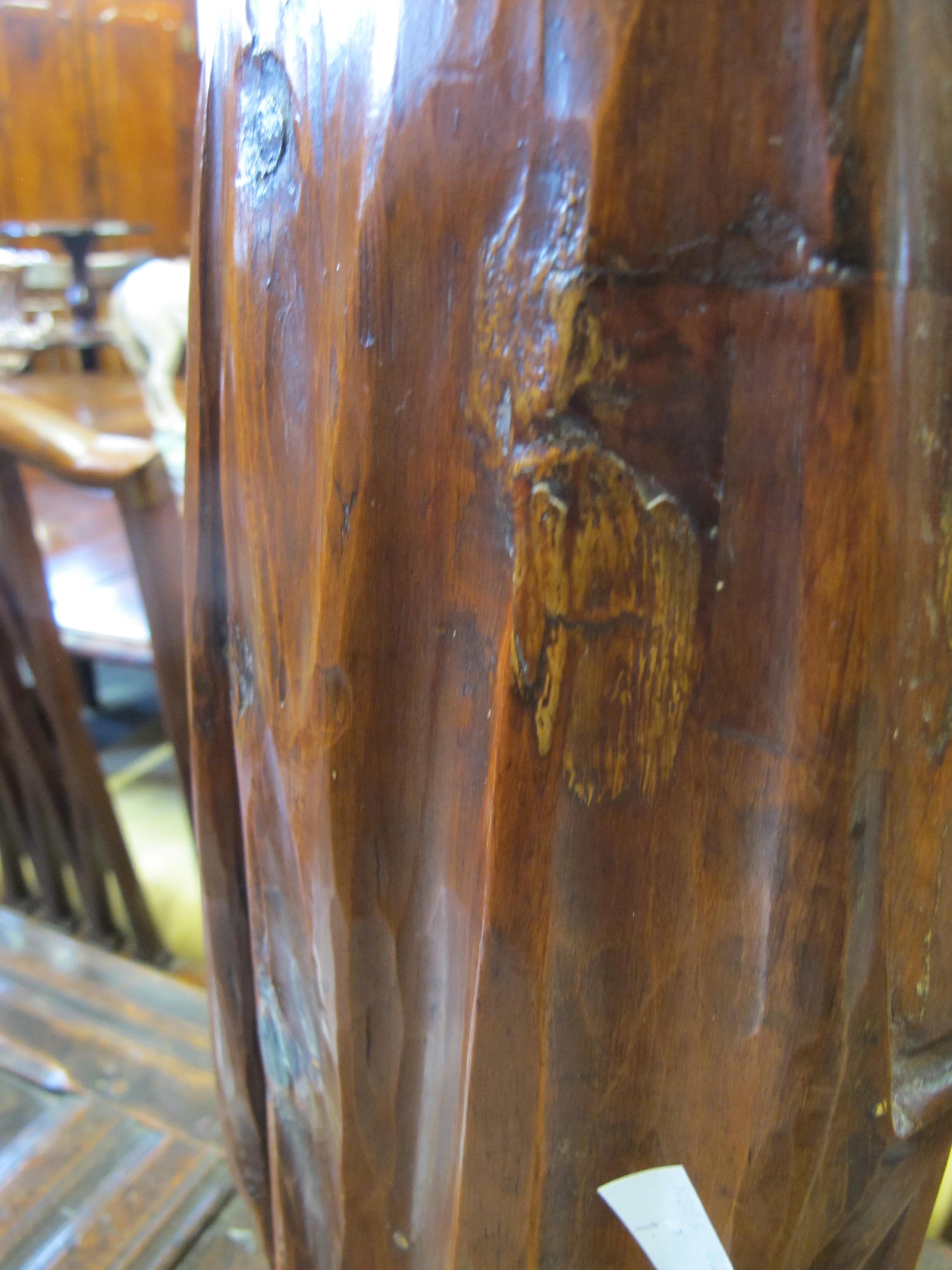 A CARVED LIMEWOOD FIGURE OF JESUS CHRIST POSSIBLY GERMAN, 18TH CENTURY depicted robed with his - Image 6 of 15