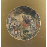 ANONYMOUS (REPUBLIC PERIOD) CHINESE FIGURES Two Chinese circular fan paintings, ink and colour on