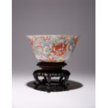 A CHINESE MILLEFLEURS FLARED BOWL REPUBLIC PERIOD The exterior brightly enamelled with many