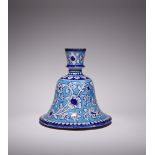 A SINDH POTTERY BELL-SHAPED HOOKAH BASE 19TH/20TH CENTURY The body decorated with floral sprays upon