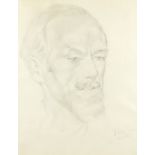 ‡Sir Stanley Spencer RA (1891-1959) Portrait of David Birch ROI (1895-1968) Signed and dated Stanley