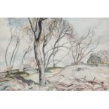 Averil Burleigh (1883-1949) Landscape with felled trees Signed Averil Burleigh (lower left) Pencil