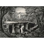 ‡Robin Tanner (1904-1988) The Clapper Bridge (Garton 27) Signed with initials R.T. (in pen to