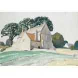 Averil Burleigh (1883-1949) A farmhouse in the Cotswolds Signed Averil Burleigh (lower right) Pencil