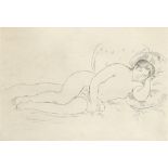 Pierre-Auguste Renoir (French 1841-1919) Femme Nue Couchée (Tournée à Droite) (Delteil 14)