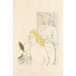 Henri de Toulouse-Lautrec (French 1864-1901) Le Coiffeur - Programme du Théâtre Libre (Wittrock