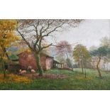 ‡Jef Dutilleux (Belgian 1876-1960) Autumn mists Signed Jef Dutilleux (lower left) Oil on canvas