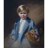 ‡Frank O. Salisbury (1874-1962) Portrait of Richard Norris, the artist's grandson, wearing a blue