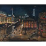 ‡Frank O. Salisbury (1874-1962) The Royal Exchange and the Bank of England from Mansion House at
