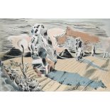 Paul Nash (1889-1946) Landscape of the Megaliths Lithograph 51 x 76.2cm (sheet) This work depicts