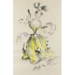 ‡Oliver Messel (1904-1978) Costume design for Clorinda, for Rossini's 'La Cenerentola' Signed Oliver