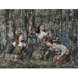 Edward Atkinson Hornel (Scottish 1864-1933) Late springtime in Galloway Signed and dated E A