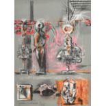 ‡Graham Sutherland OM (1903-1980) Three Figures in a Garden (Tassi 55) Signed ad numbered Graham