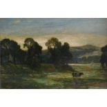 Rex Vicat Cole (1870-1940) Yorkshire Pastures Oil on canvasboard 25.5 x 39.8cm