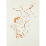 Henri de Toulouse-Lautrec (French 1864-1901) Ta Bouche (Wittrock 7) Lithograph in brown 25.4 x