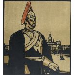 Sir William Nicholson (1872-1949) London Types: Guardsman (The Horse Guards); Hawker (Kensington);