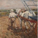 Harry Fidler (1856-1935) Returning home Signed FIDLER (lower left) Oil on canvas 40.9 x 40.9cm