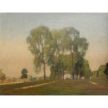 Rex Vicat Cole (1870-1940) View of Hyde Park, London Oil on board 29.9 x 40cm Provenance: