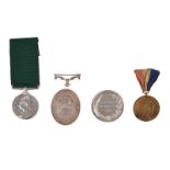 A small collection of medals, comprising: a Volunteer Long Service and Good Conduct Medal, Victoria,