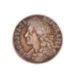 James II, silver shilling, 1685, 6g (S 3410), sometime gilded, near fine.