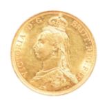 Victoria, gold two pounds, 1887 (S 3865), very minor marks, extremely fine or nearly so.