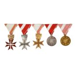 Austria (Republic): Decoration of Honour for Services to the Republic of Austria (1952), five