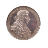 Act of Toleration 1689, a silver medal, 49 mm, laureate bust of William III right, rev. Britannia