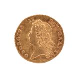 George II, gold two guineas, 1738, young head, 16.73g (S 3667B), some abrasion to obverse, very fine