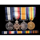 A First World War Belgian Coast D.S.M. group of five medals to Leading Telegraphist Alexander