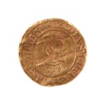 Scotland: James V (1513-42), gold ducat (bonnet piece), 1540, bearded bust right wearing bonnet,