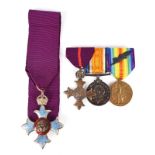 The C.B.E. group of four orders and medals to Major Francis Robert Edward Davis, RAF and Great