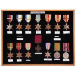 A collection of Second World War campaign stars and medals, some with copy clasps, comprising (