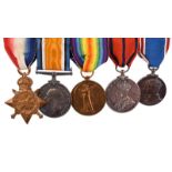 A group of five medals to Corporal (later Police Sergeant) John Darroch, City of Glasgow Police