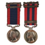 Two medals to Captain Brooke Boyd, 68th Bengal Native Infantry: Sutlej Medal 1845-46, Sobraon