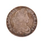 Charles II, silver crown, 1667, second bust, edge D. NONO, 29.77g (S 3357), fine.