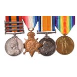 Four medals to Sergeant George W. Maskell, Army Service Corps (late Royal Engineers): Queen's